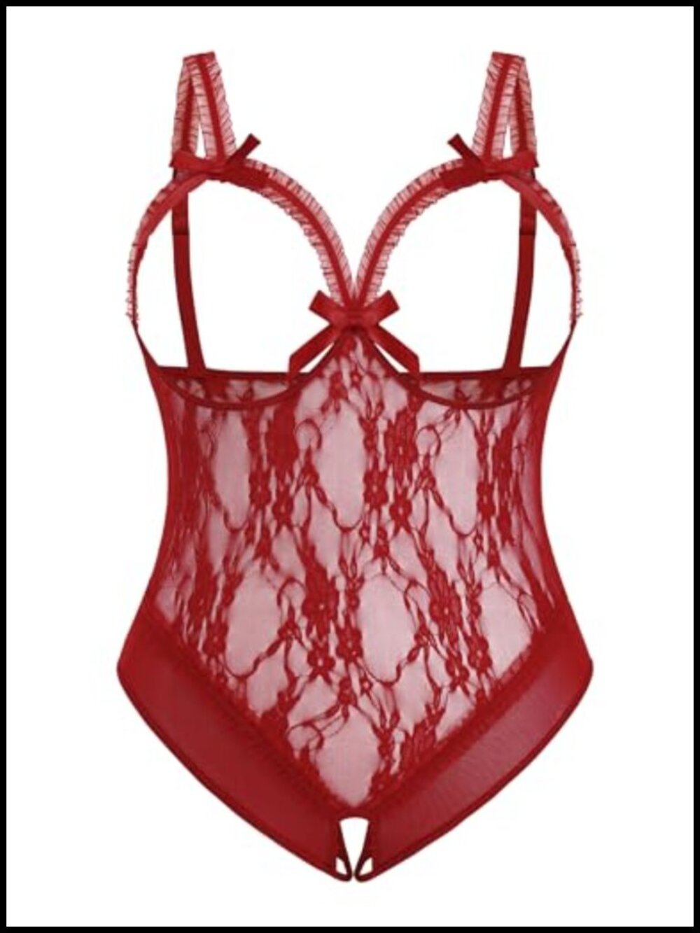 Plus Size Lace Babydoll Teddy Bodysuit One Piece Halter Sleepwear